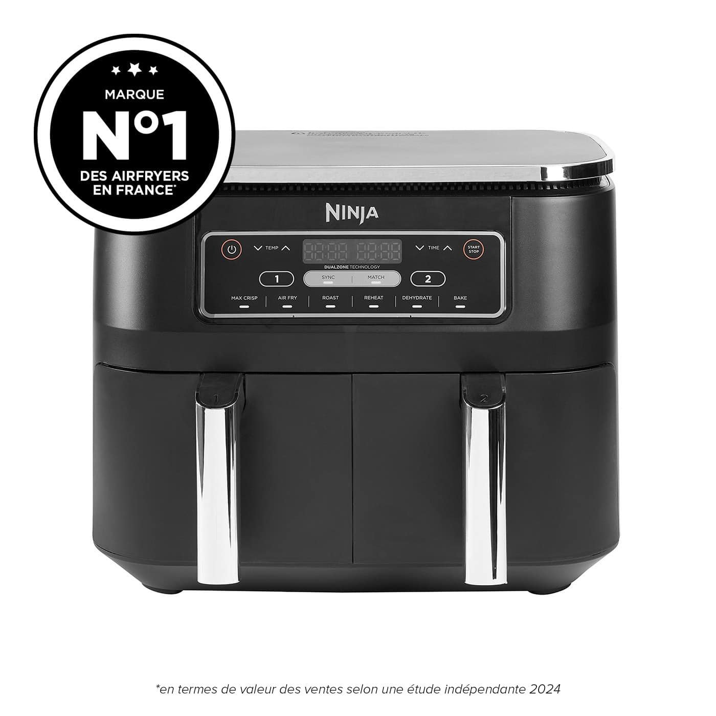 Airfryer Ninja Foodi double compartiment 6-en-1, 7,6L AF300EU