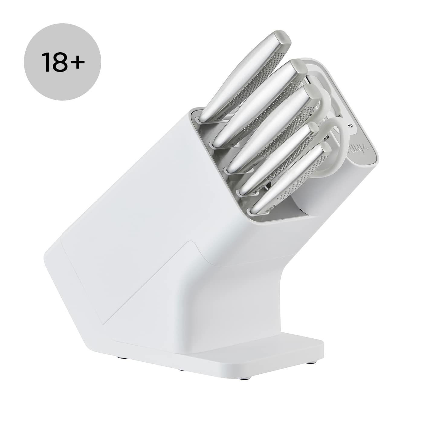 Jeu de 6 couteaux acier inoxydable Ninja StaySharp et bloc blanc K62006EUWH