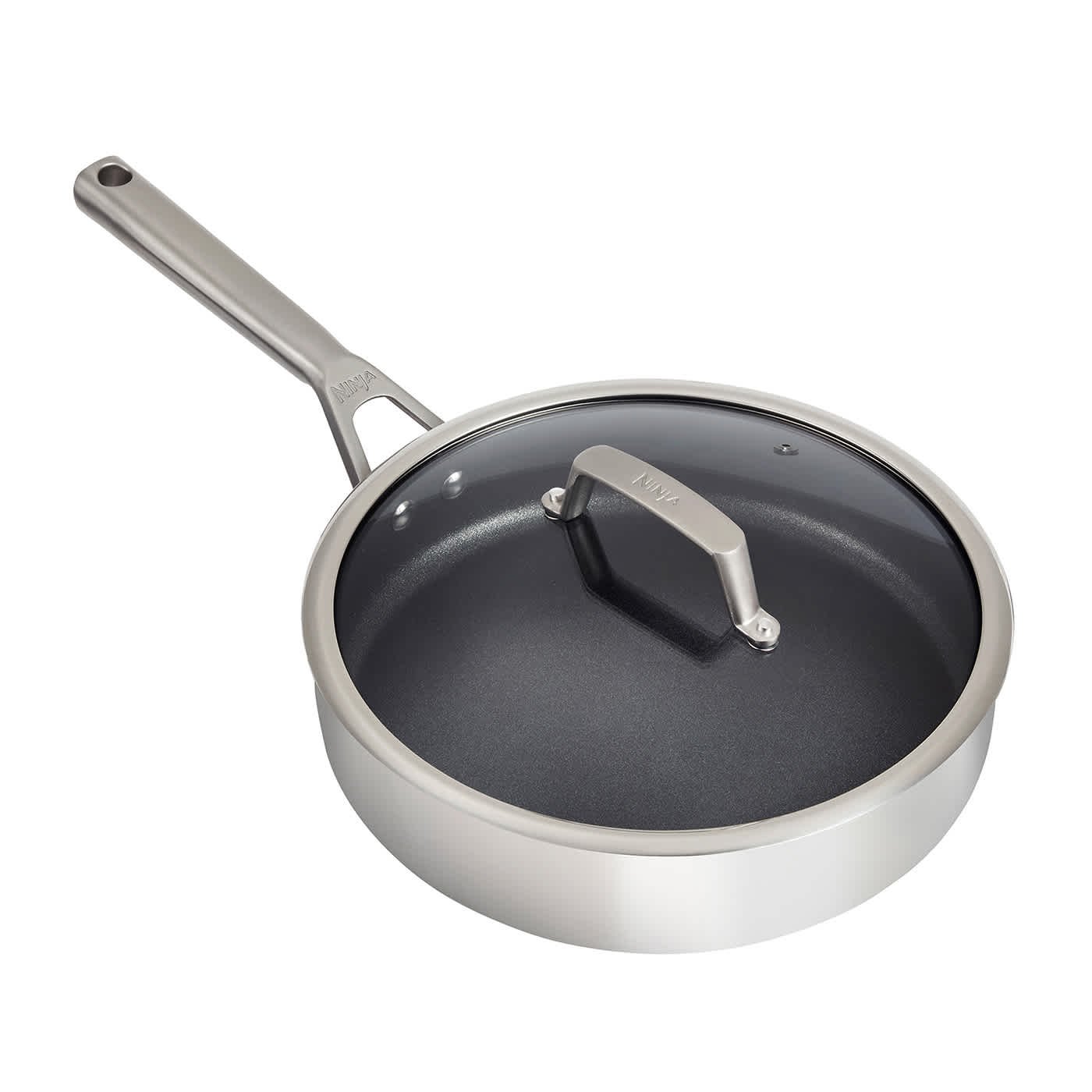 Sauteuse 26cm en inox Ninja Foodi ZEROSTICK avec couvercle – C60126EU